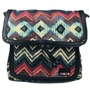 The Sak Colorful Aztec Print Women's Backpack / Crossbody Bag
